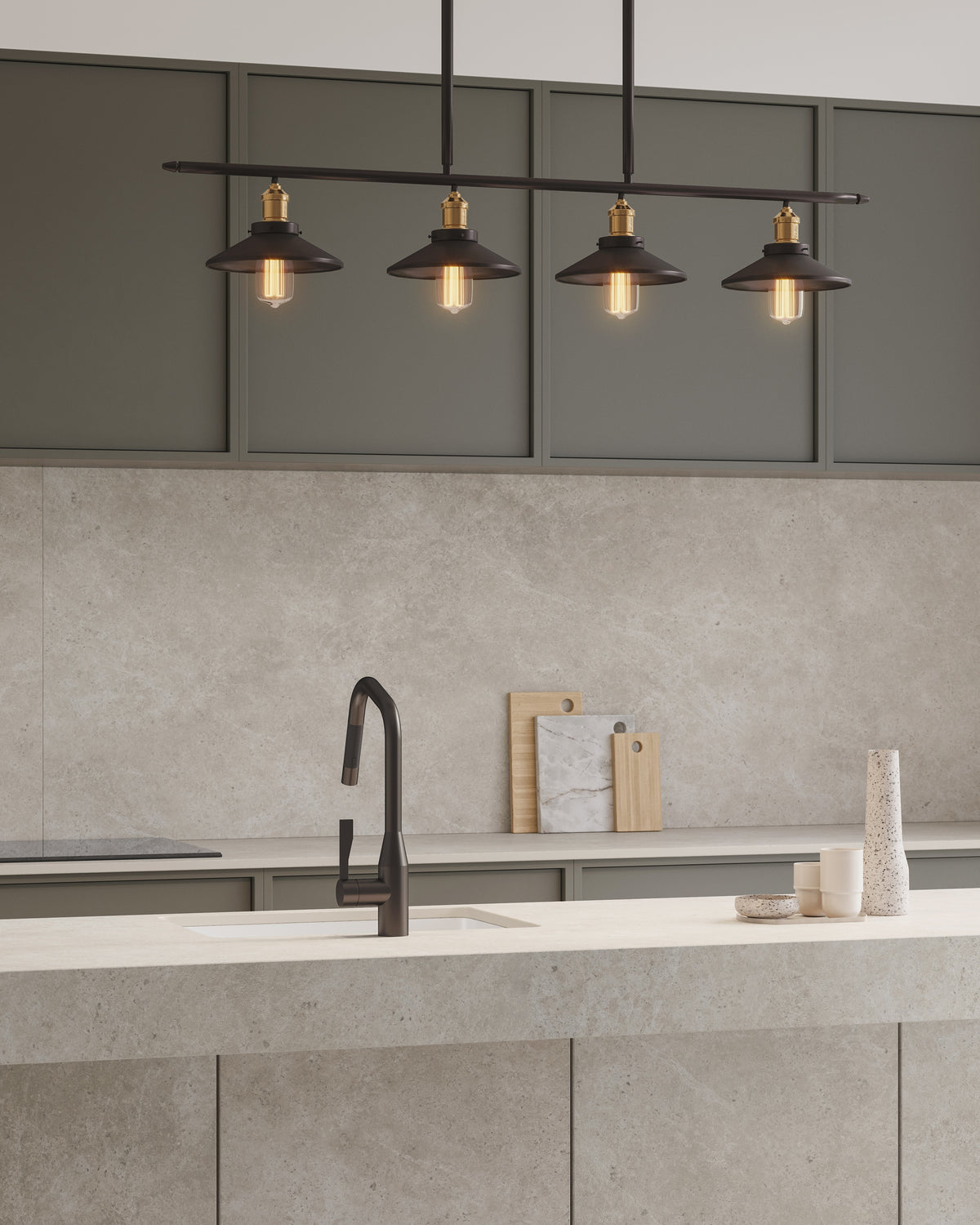 Dekton Grekk in a kitchen, close-up