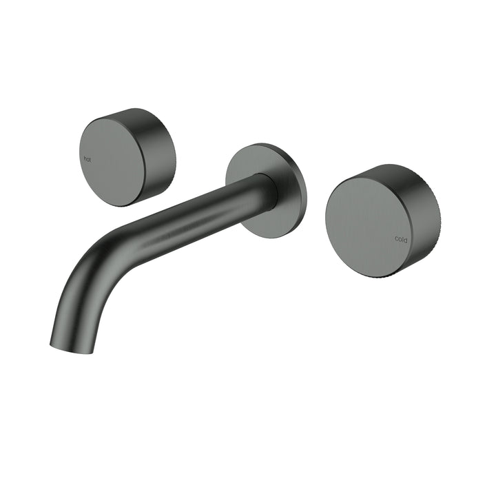 Hali 1/4 Turn C/D Wall Basin Set - Gun Metal