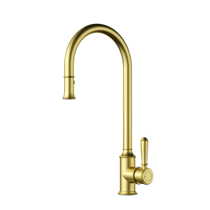 Clasico Sink Mixer Pull-Out - Brushed Gold