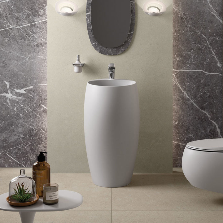 RAK Cloud Freestanding Basin - Matte White