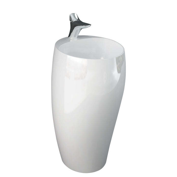 RAK Cloud Freestanding Basin - Alpine Gloss White