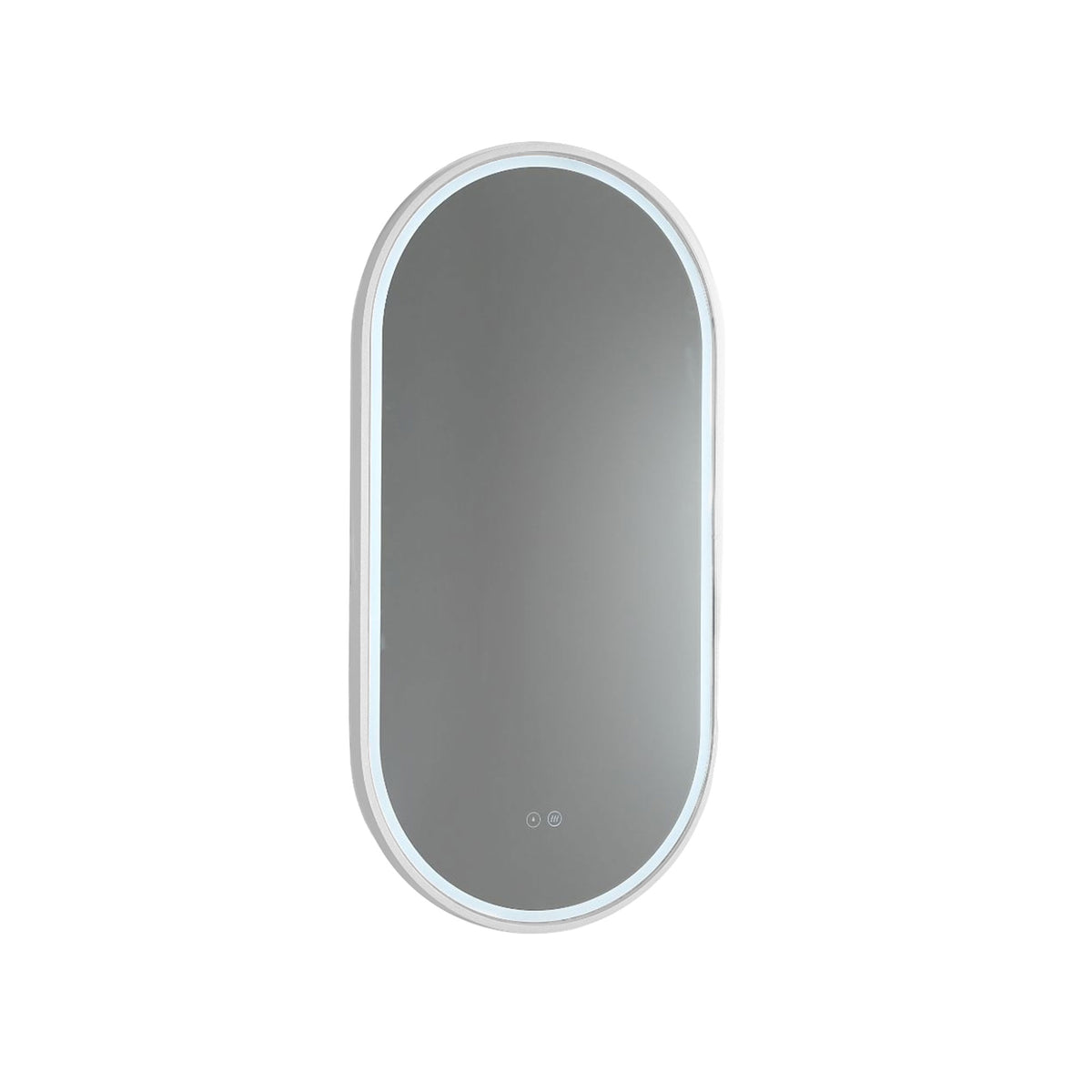 Gatsby LED Mirror with Demister and Portable Magnifier Milano White