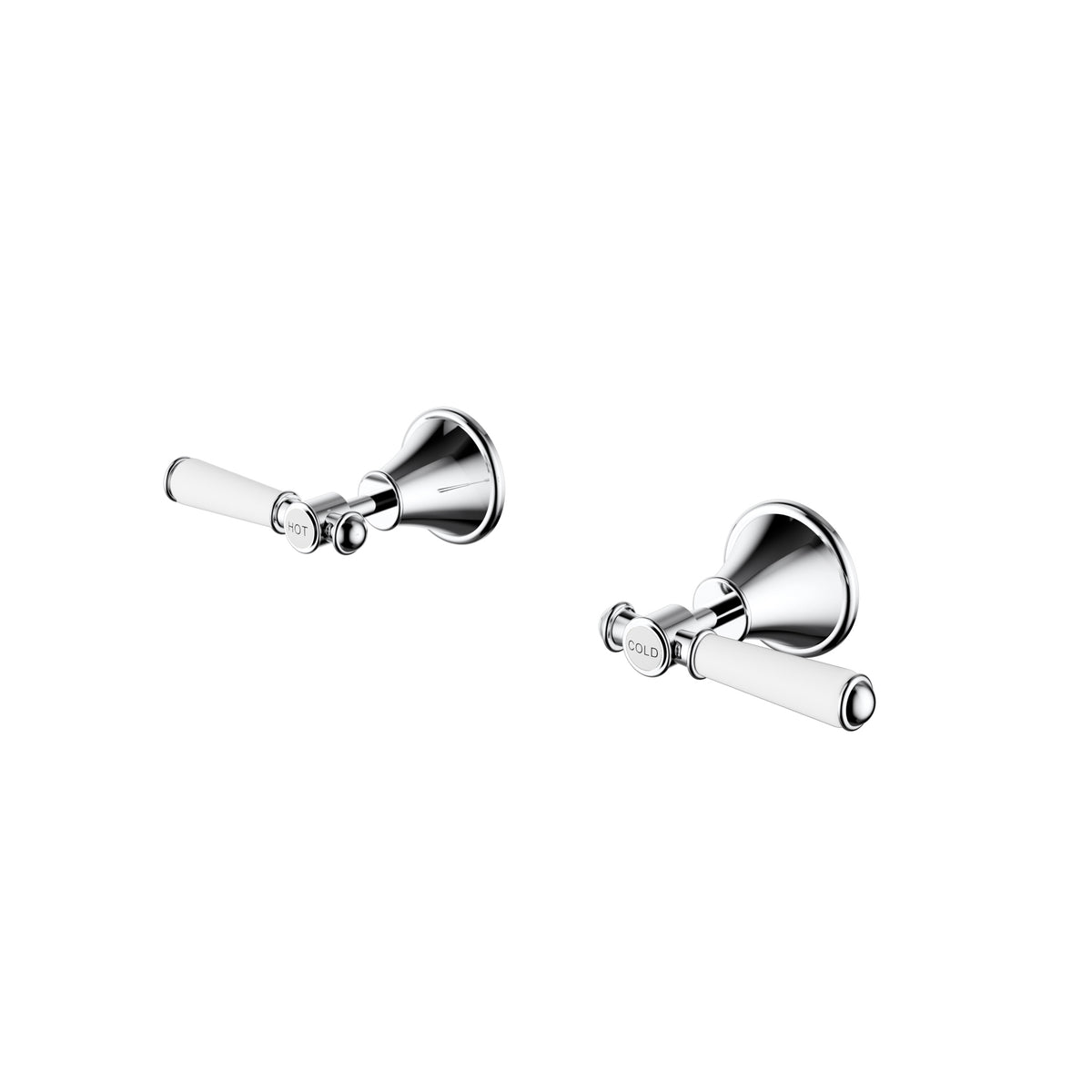 Clasico Wall Top Assembly / Ceramic Handle - Chrome