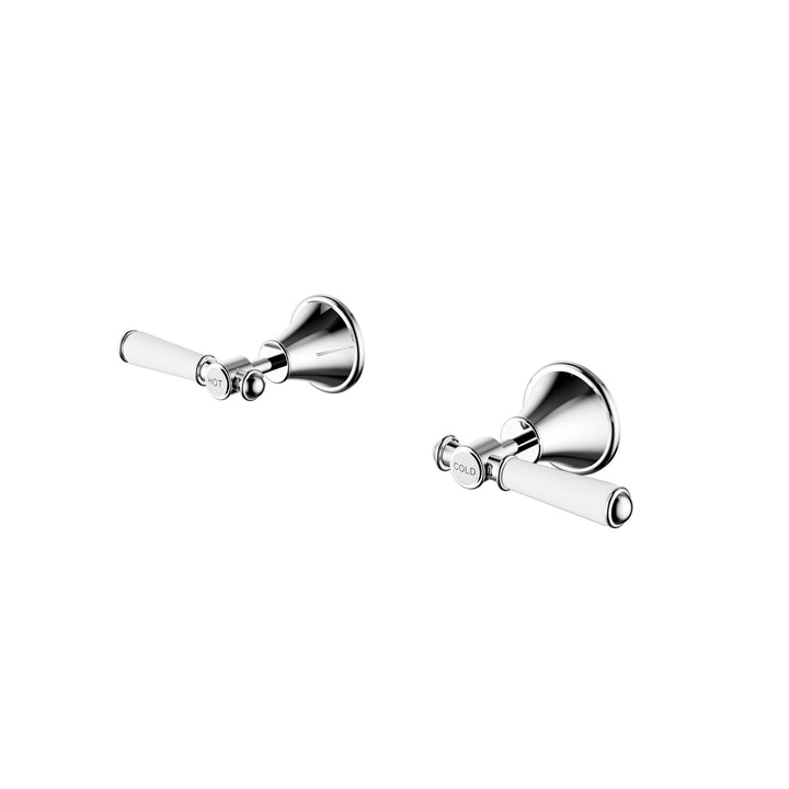Clasico Wall Top Assembly / Ceramic Handle - Chrome