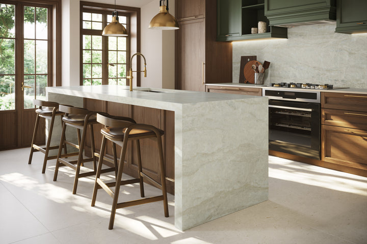 Dekton Nara in a kitchen (first photo)