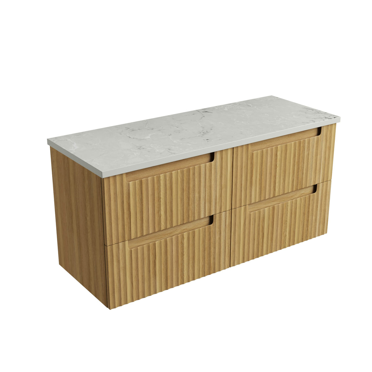 Lovina Tier Wall Hung 1200mm - Alpine flat stone top