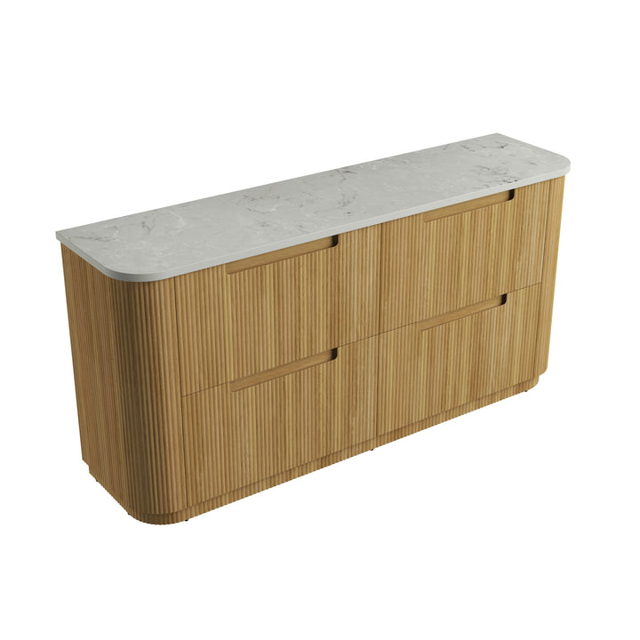 Varcelli Floor Standing 1800mm - Alpine flat stone top