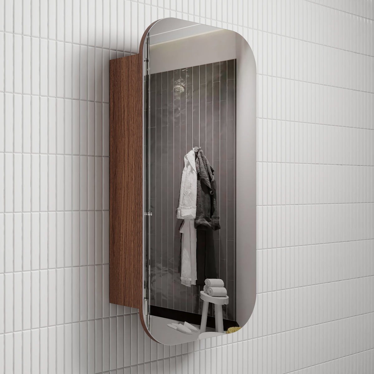 Vienna Shaving Cabinet - Walnut