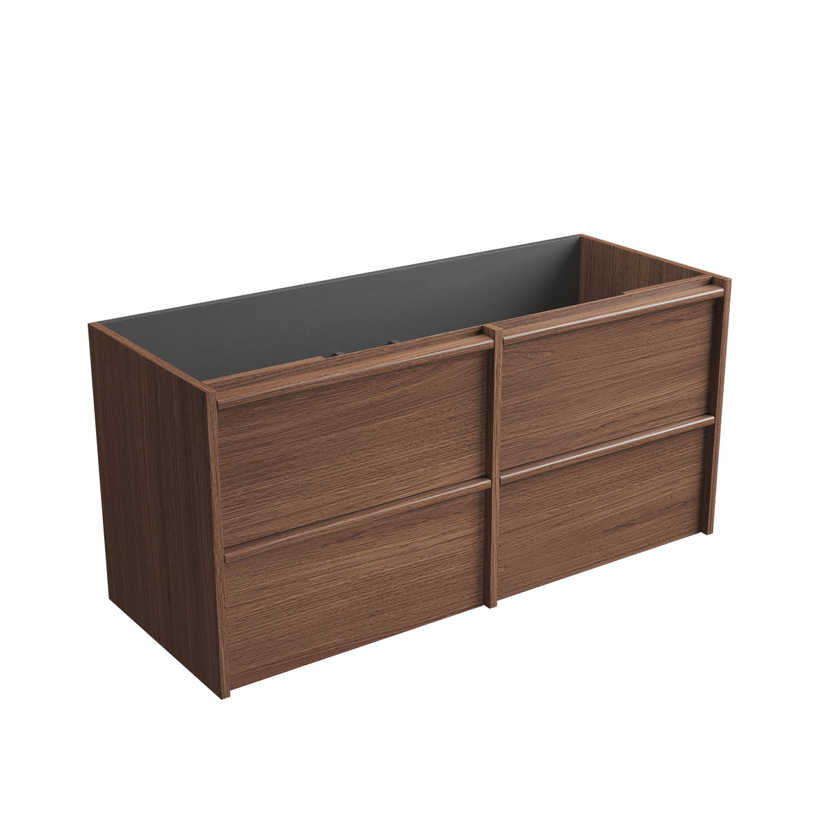 Venetta Framed Wall Hung Walnut 1200mm gallery