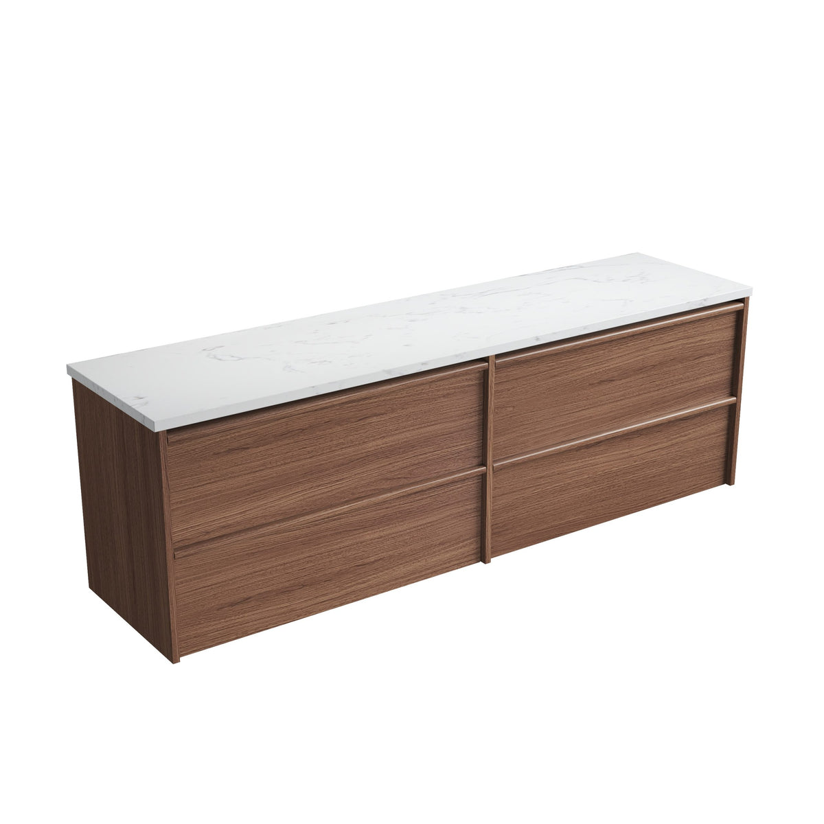 Venetta Framed Wall Hung Walnut 1800mm gallery