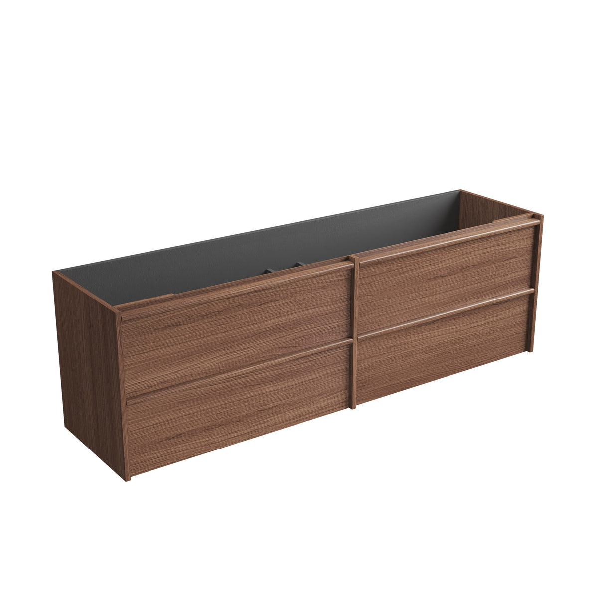 Venetta Framed Wall Hung Walnut 1800mm gallery