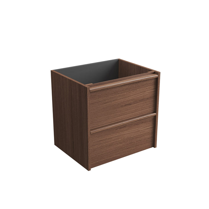 Venetta Framed Wall Hung Walnut 600mm gallery