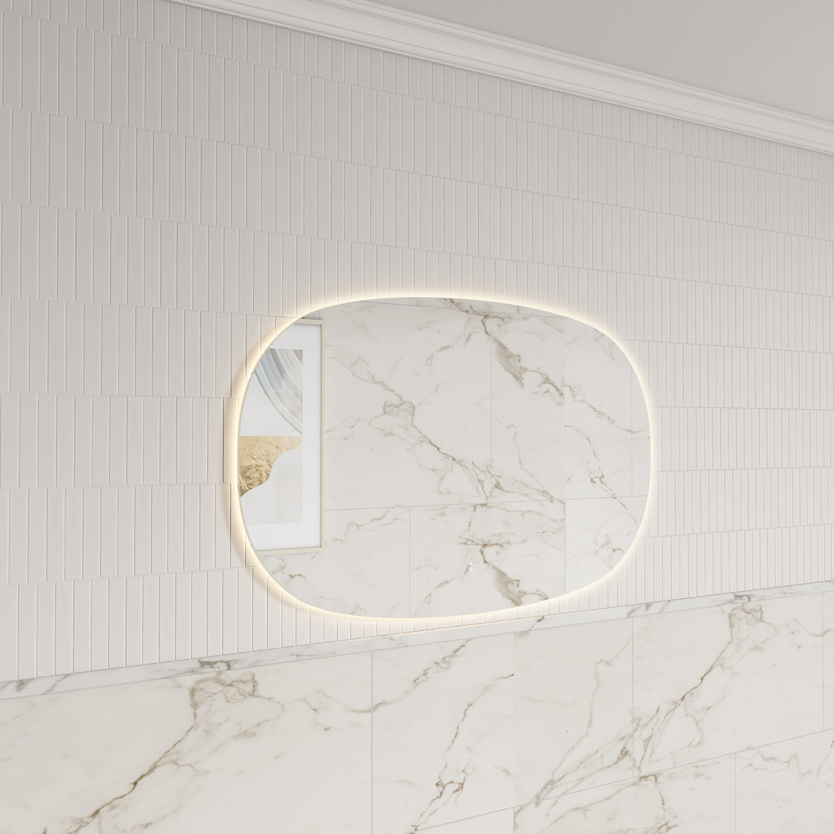 Valmont Horizontal 1100mm LED Mirror - lifestyle
