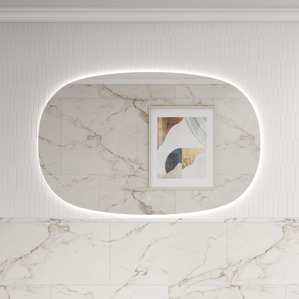 Valmont Horizontal 1400mm LED Mirror - lifestyle