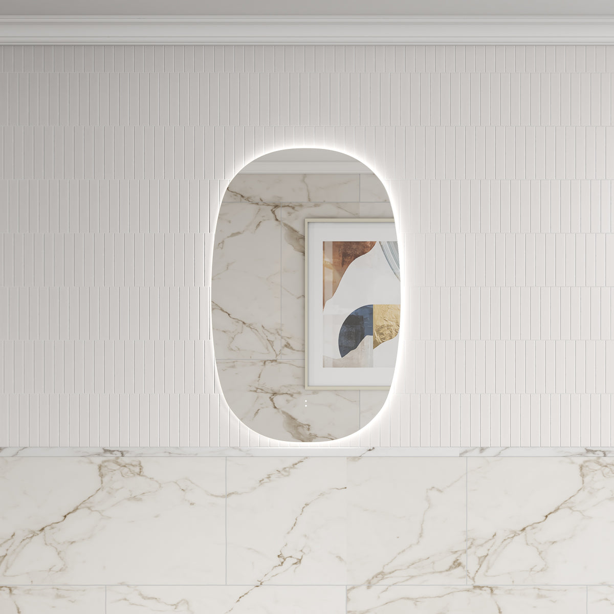 Valmont Vertical 580mm LED Mirror - lifestyle 1