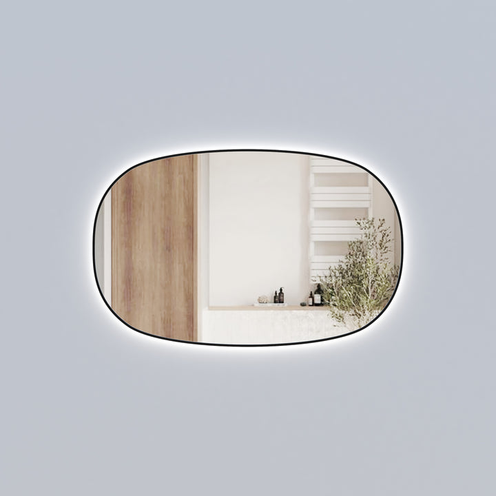 Valmont Horizontal 1100mm LED Mirror - Matte Black