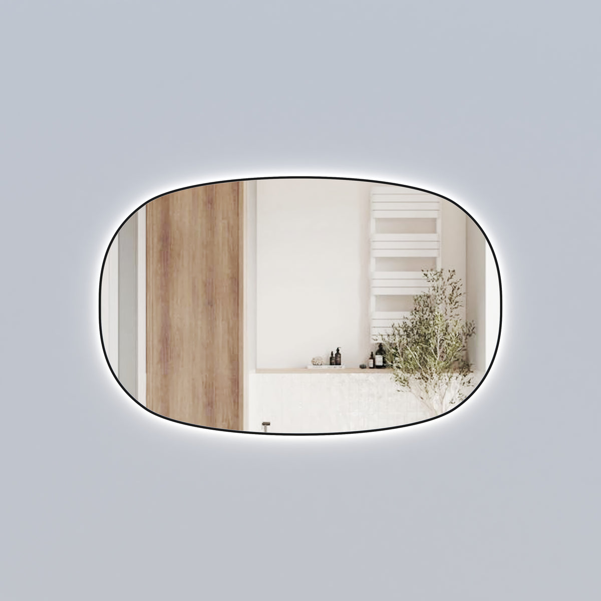 Valmont Horizontal 1400mm LED Mirror - Matte Black