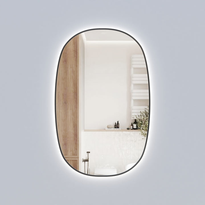 Valmont Vertical 580mm LED Mirror - Gun Metal