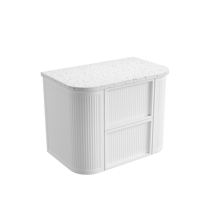 Hamilton Wall Hung 1500mm - Snow flat stone top