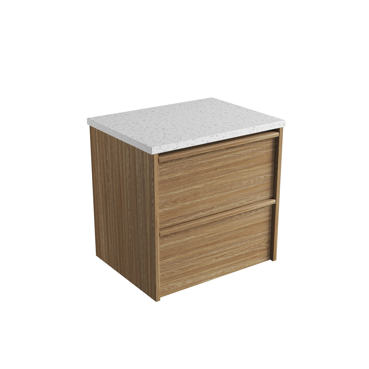 Venetta Framed Wall Hung Harvest Oak 600mm - Snow