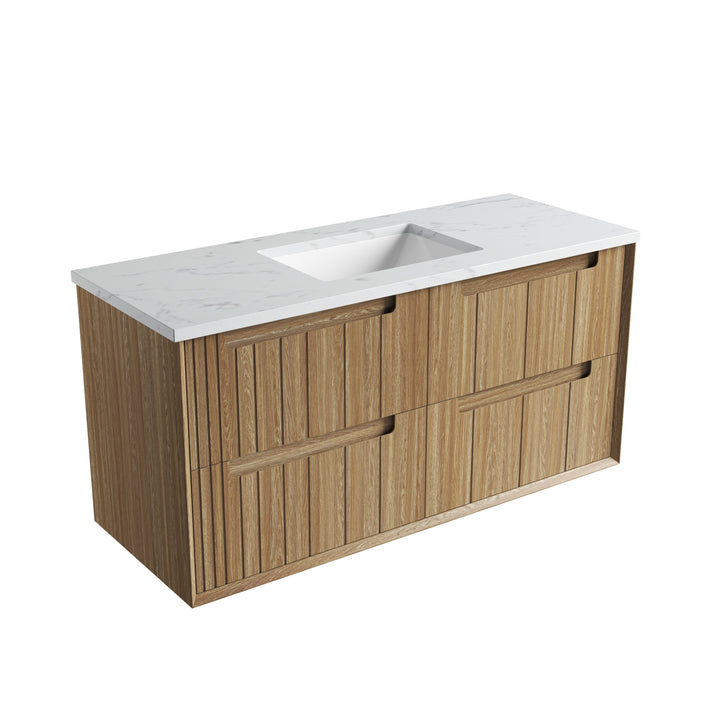 Voulari Framed Wall Hung Harvest Oak 1200mm - Cato Undermount