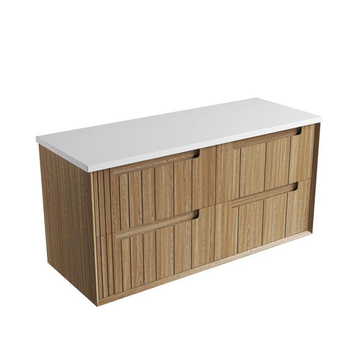 Voulari Framed Wall Hung Harvest Oak 1200mm - Pure