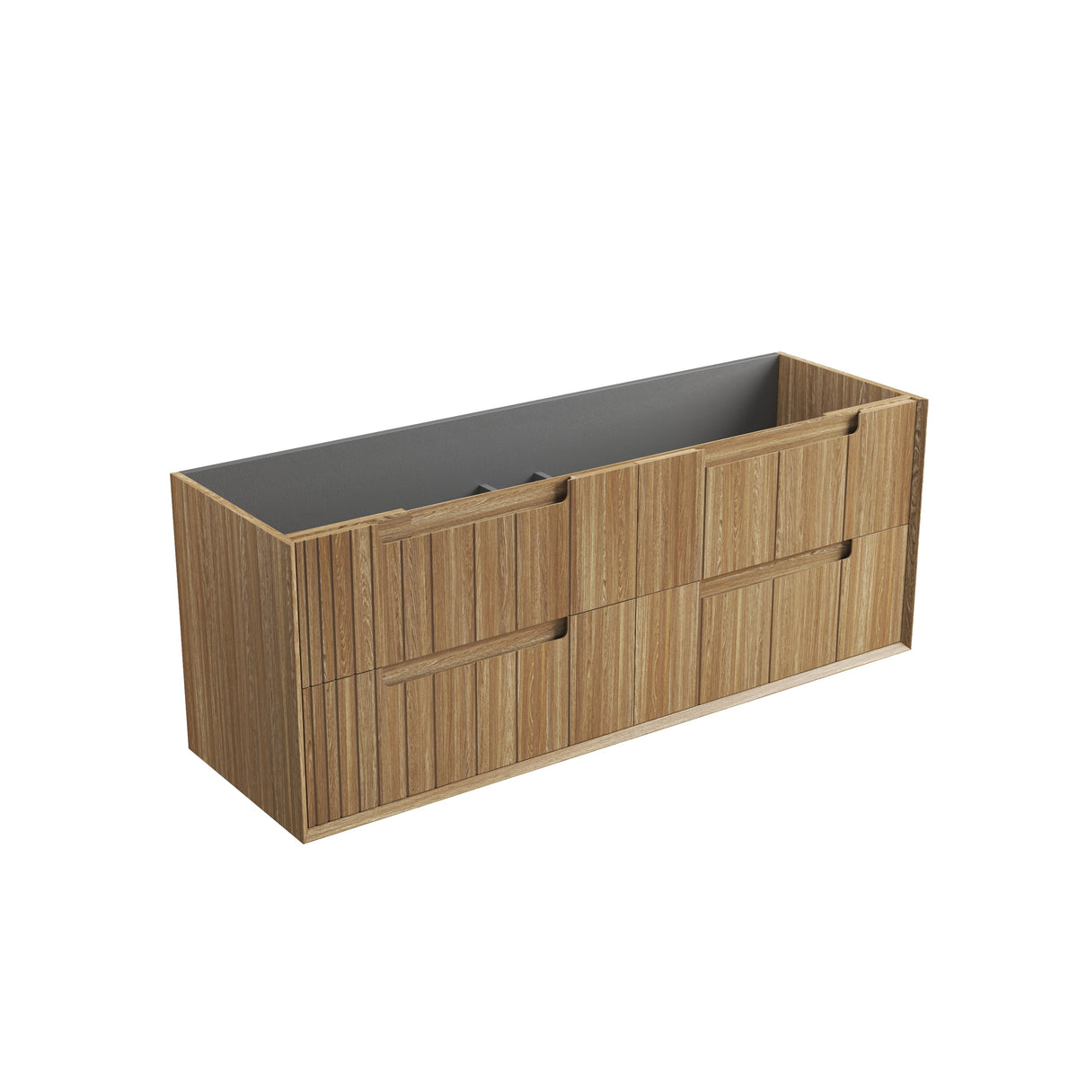 Voulari Framed Wall Hung Harvest Oak 1500mm - Cabinet Only