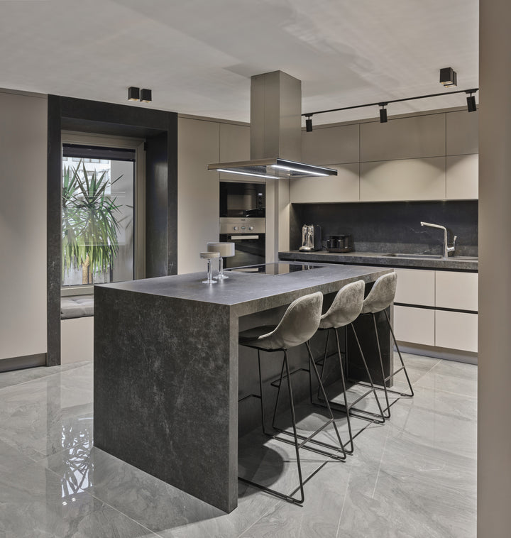 Laos Dekton 8mm in a bedroom setting