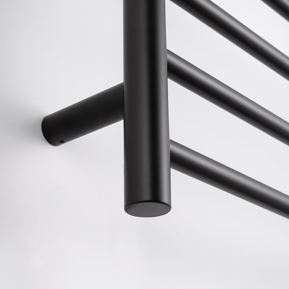 Radiant Heated Round Ladder Towel Rail 530 x 700mm - blk-rtr530_3