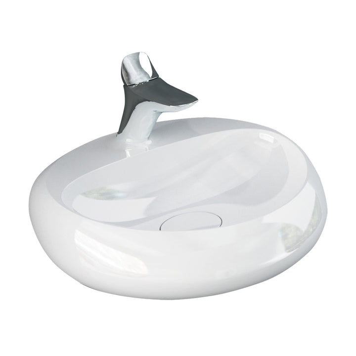 RAK Cloud Wall Basin - Alpine Gloss White