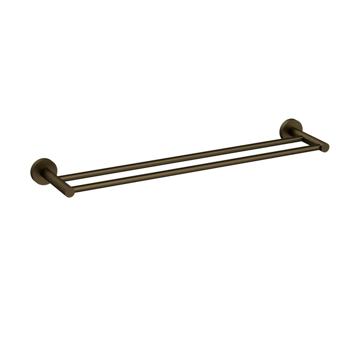 Otus Slimline Towel Rail Double 900mm - Antique Brass