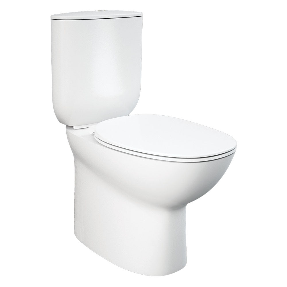 RAK Morning Back-to-Wall Toilet Suite, Alpine White with Bottom Inlet - lifestyle