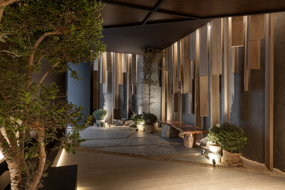 Grafite Dekton 8mm in an interior setting