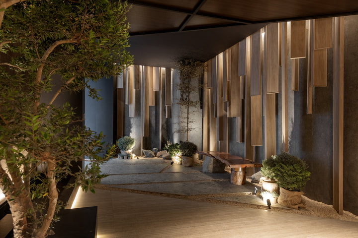 Grafite Dekton 8mm in an interior setting