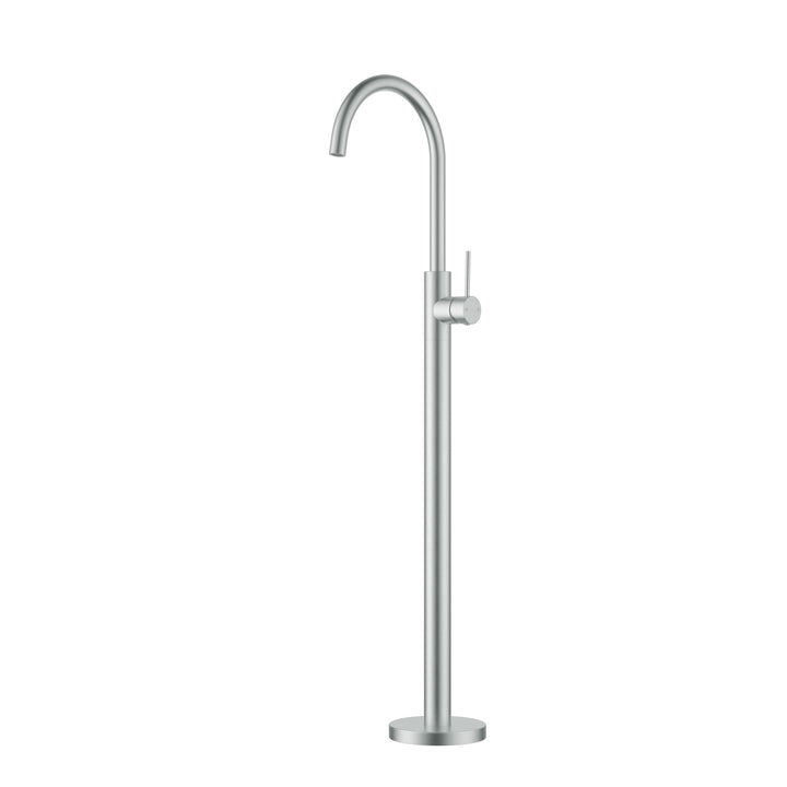 Otus Slimline Bath Mixer Freestanding - Stainless Steel