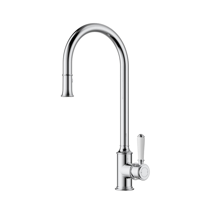 Clasico Sink Mixer Pull-Out / Ceramic Handle - Chrome