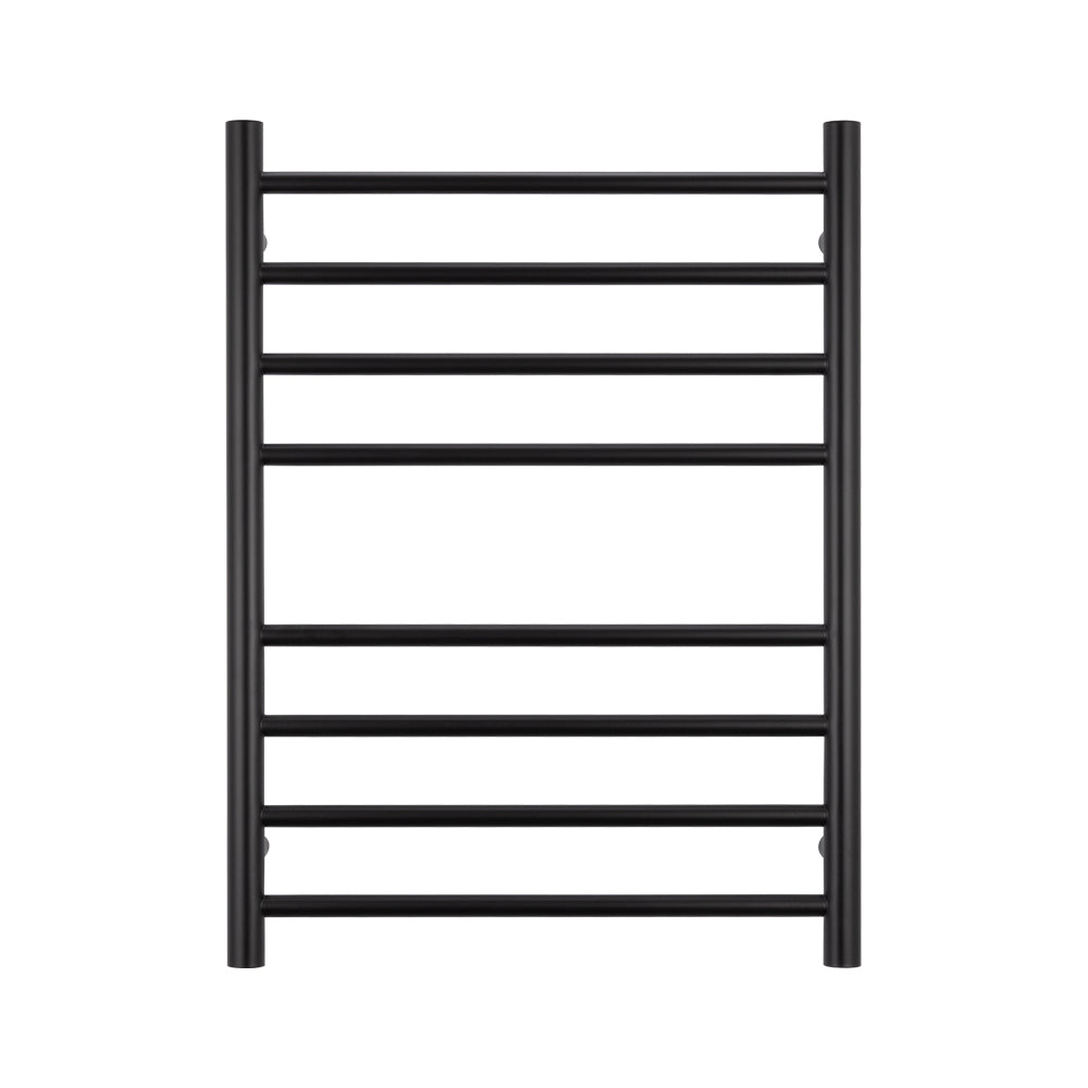 Radiant Heated Round Ladder Towel Rail 530 x 700mm - blk-rtr530_1