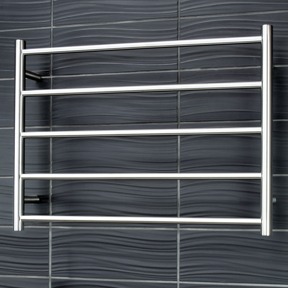 Radiant Heated Round Ladder Towel Rail 750 x 550mm - bru-rtr03-no-towel