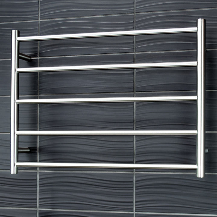 Radiant Heated Round Ladder Towel Rail 750 x 550mm - bru-rtr03-no-towel