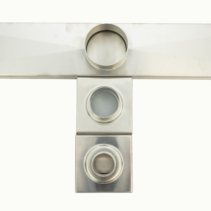 Square Tile Insert Floor Grate - Brushed Satin