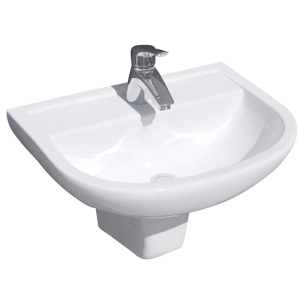 RAK X500 Wall Basin With Integral Shroud - Gloss White