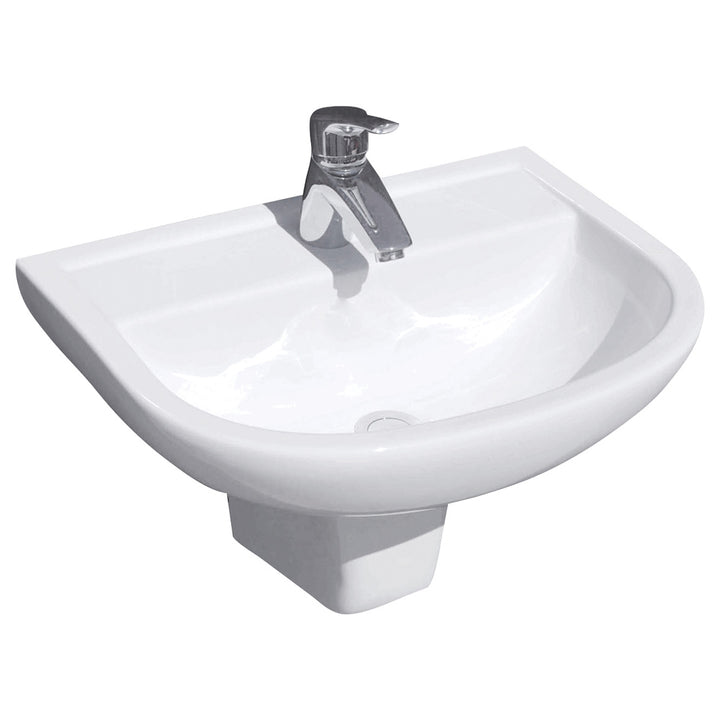 RAK X500 Wall Basin With Integral Shroud - Gloss White