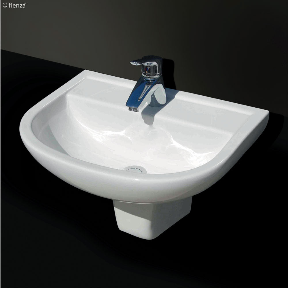 RAK X500 Wall Basin With Integral Shroud - Gloss White