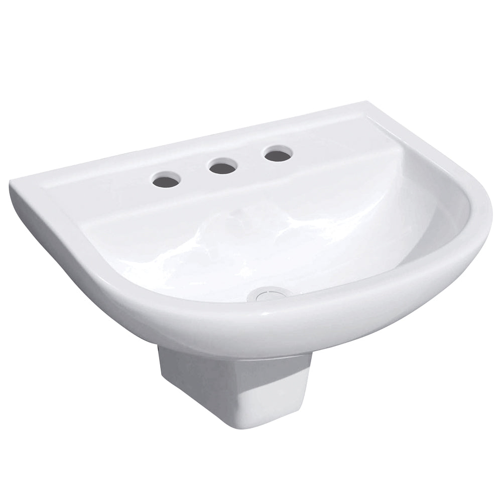 RAK X500 Wall Basin With Integral Shroud - Gloss White