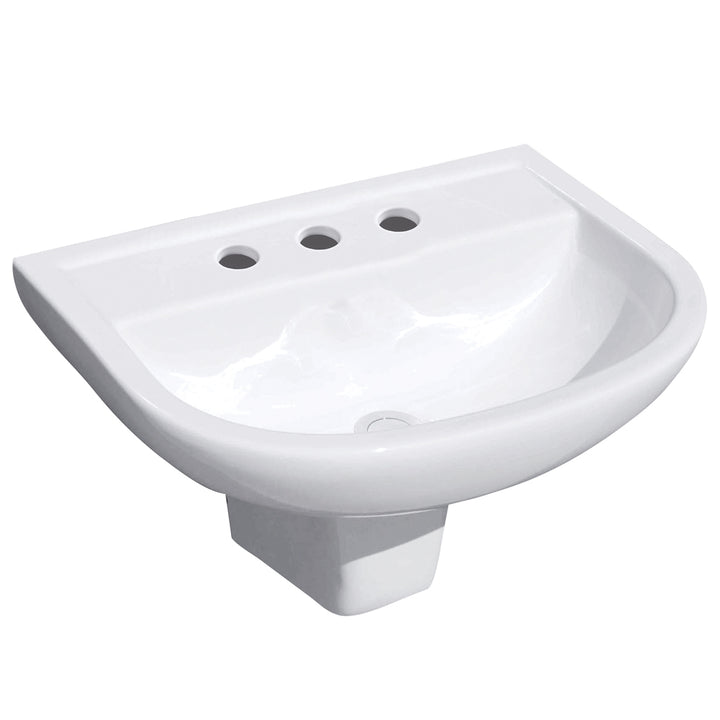 RAK X500 Wall Basin With Integral Shroud - Gloss White