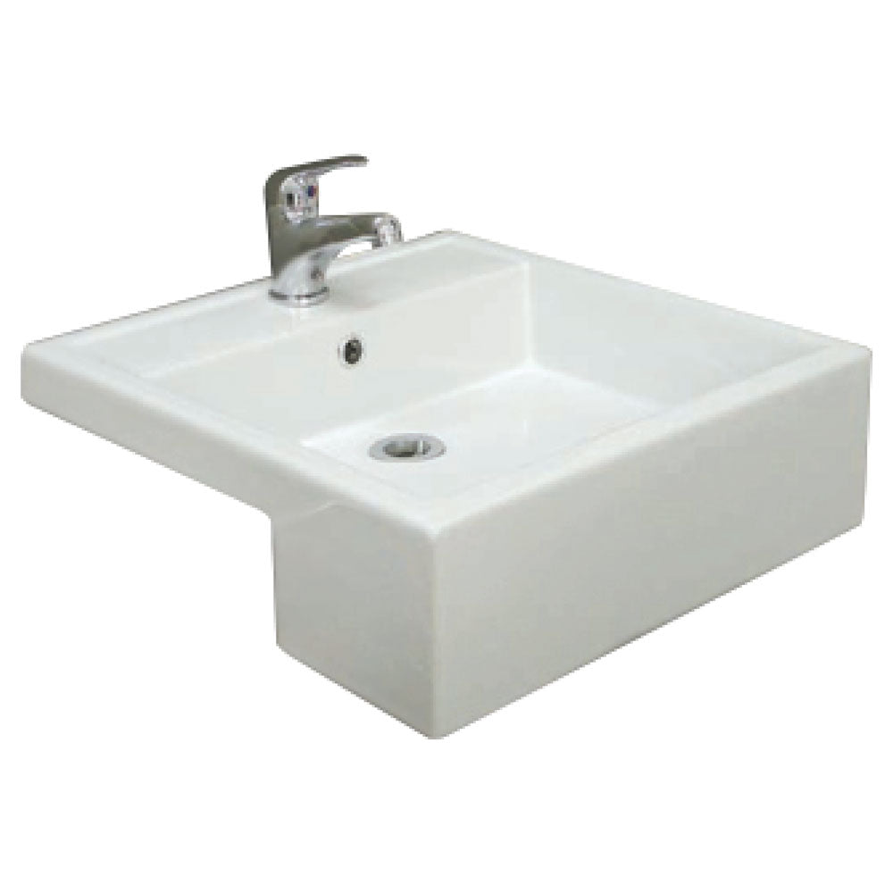 RAK Nova Semi-Recessed Basin - Gloss White