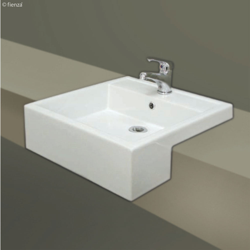 RAK Nova Semi-Recessed Basin - Gloss White
