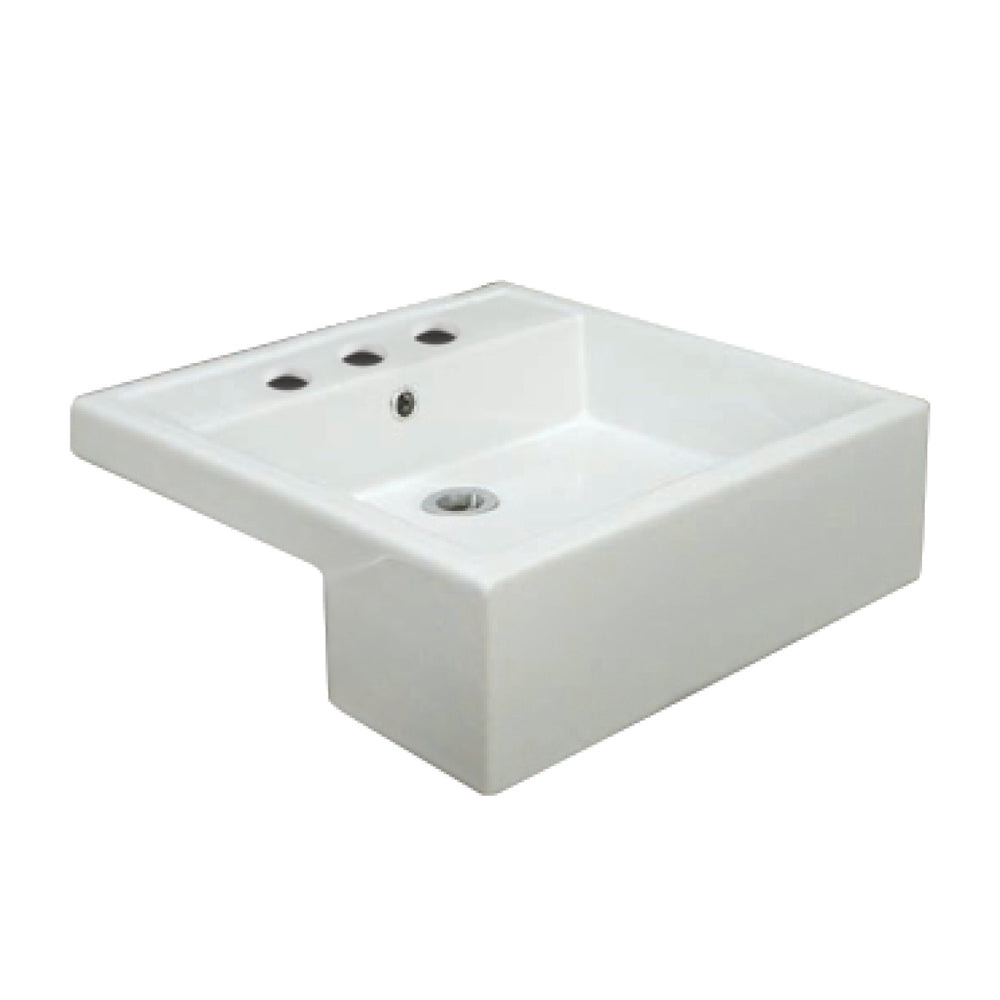 RAK Nova Semi-Recessed Basin - Gloss White
