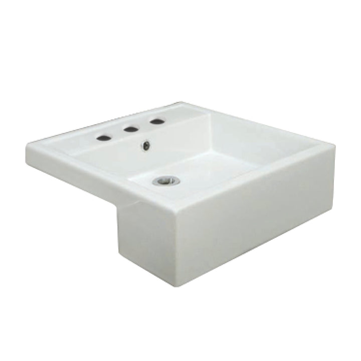 RAK Nova Semi-Recessed Basin - Gloss White