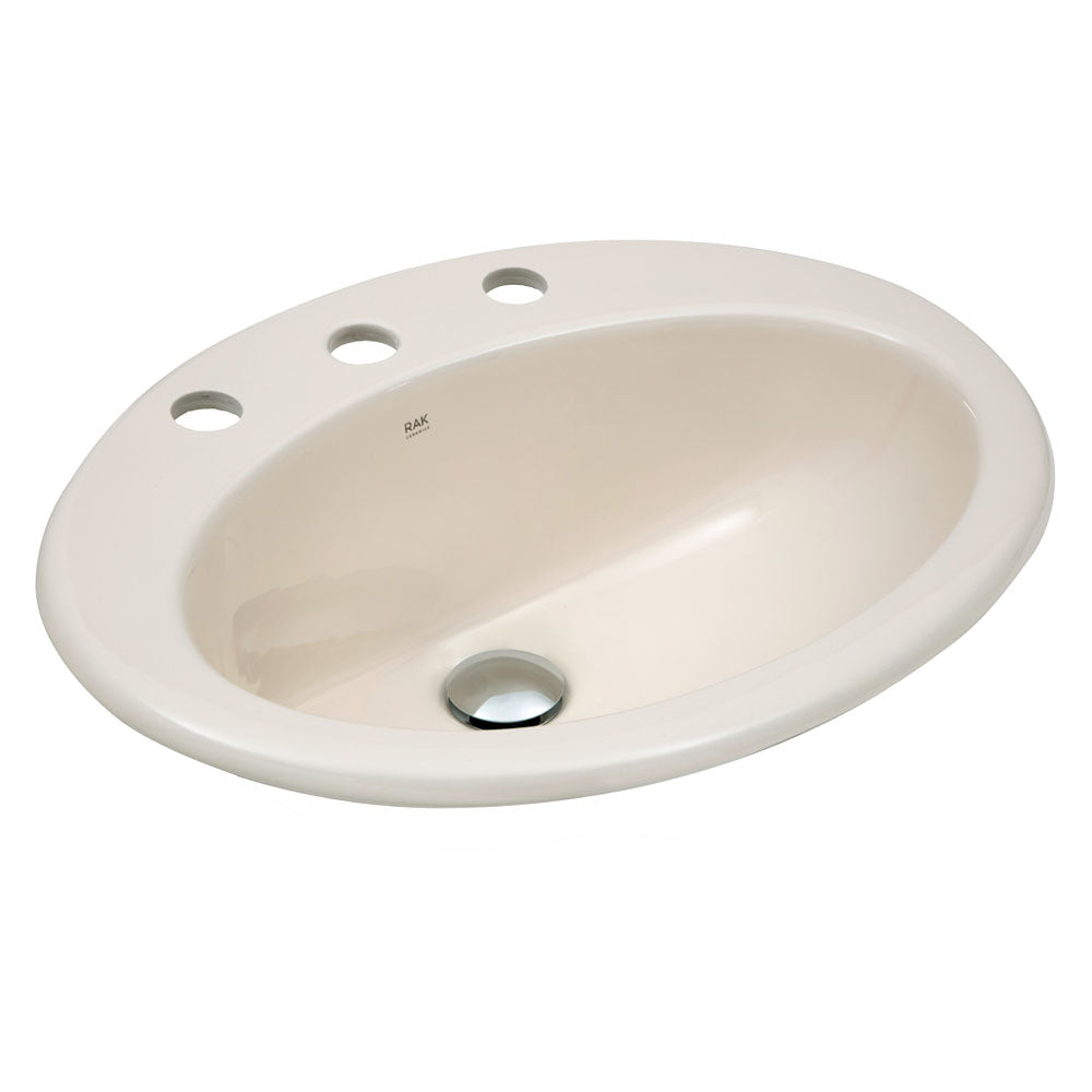 RAK Jessica Fully-Inset Basin - Gloss Ivory